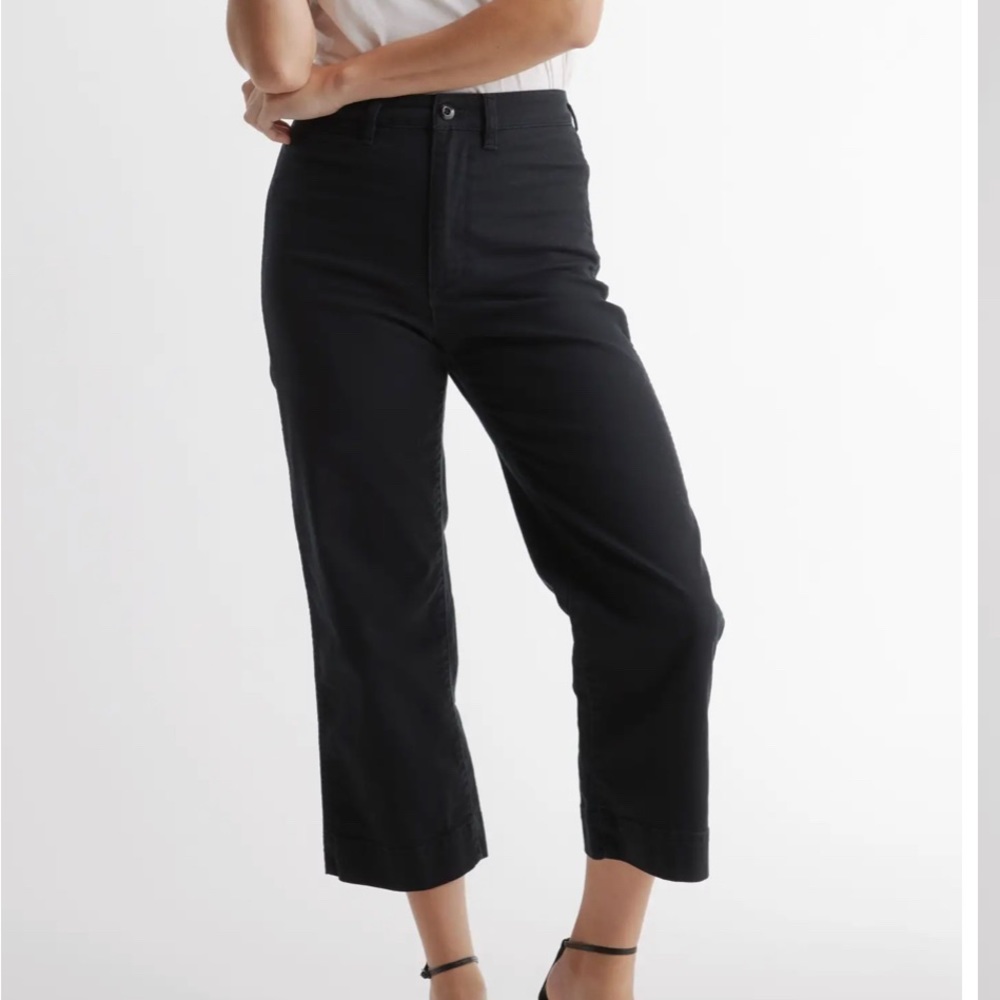 Quince Cotton Twill Wide Leg Pants
